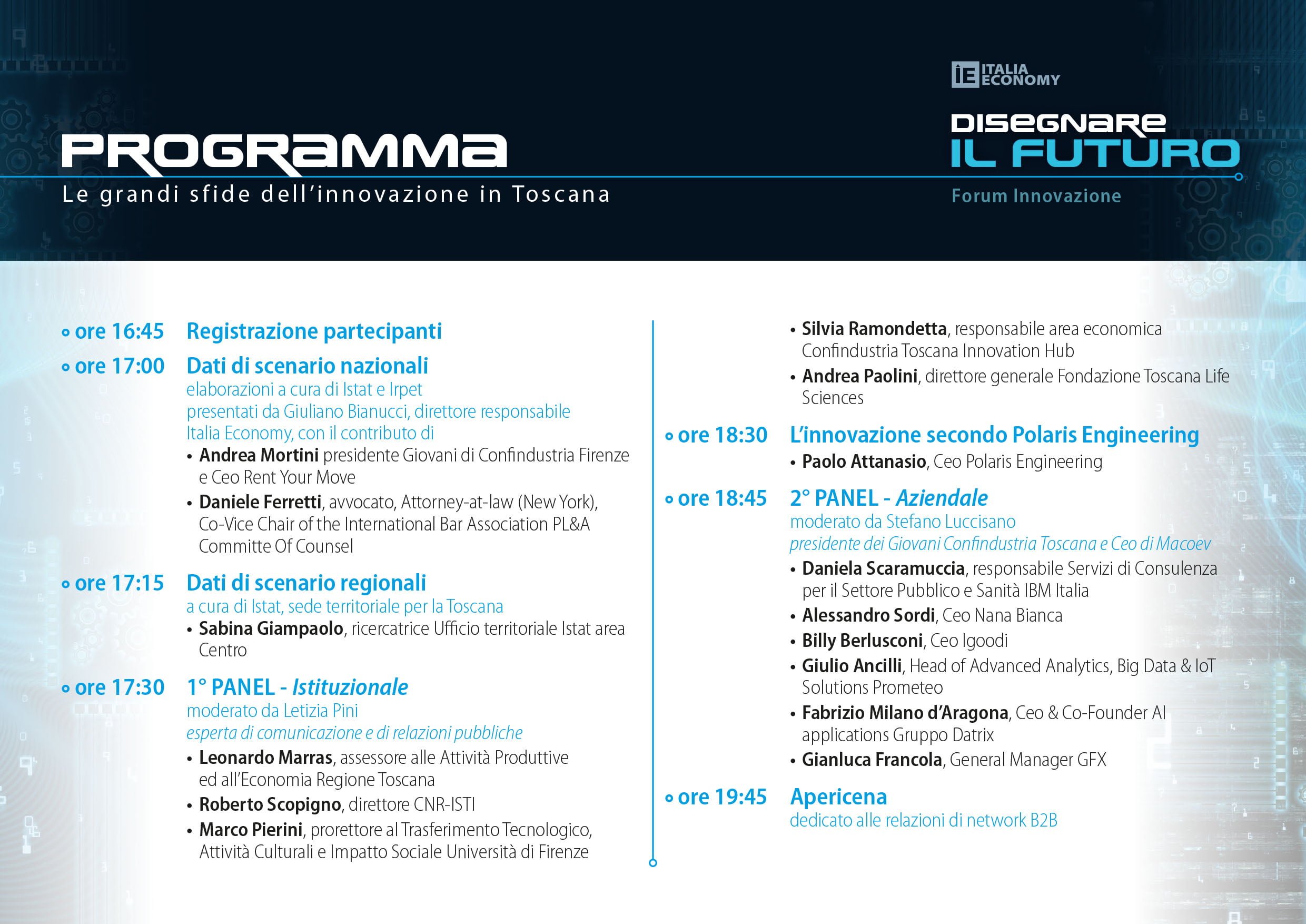 TOSCANA ECONOMY - Disegnare il futuro, Firenze 14 giugno